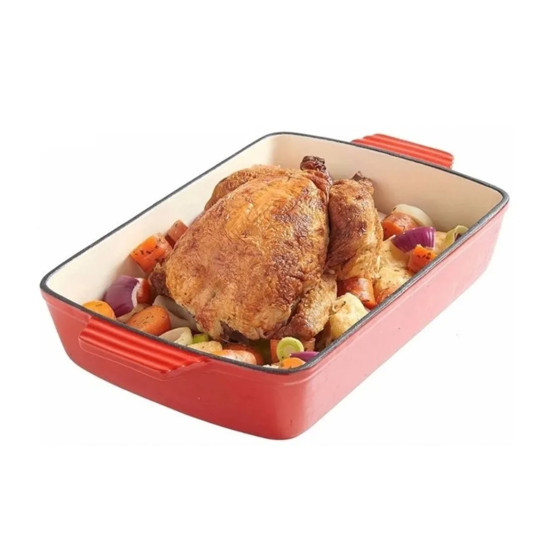 Bandeja Para Hornear Hierro Fundido Con Cerámica 26 Cm