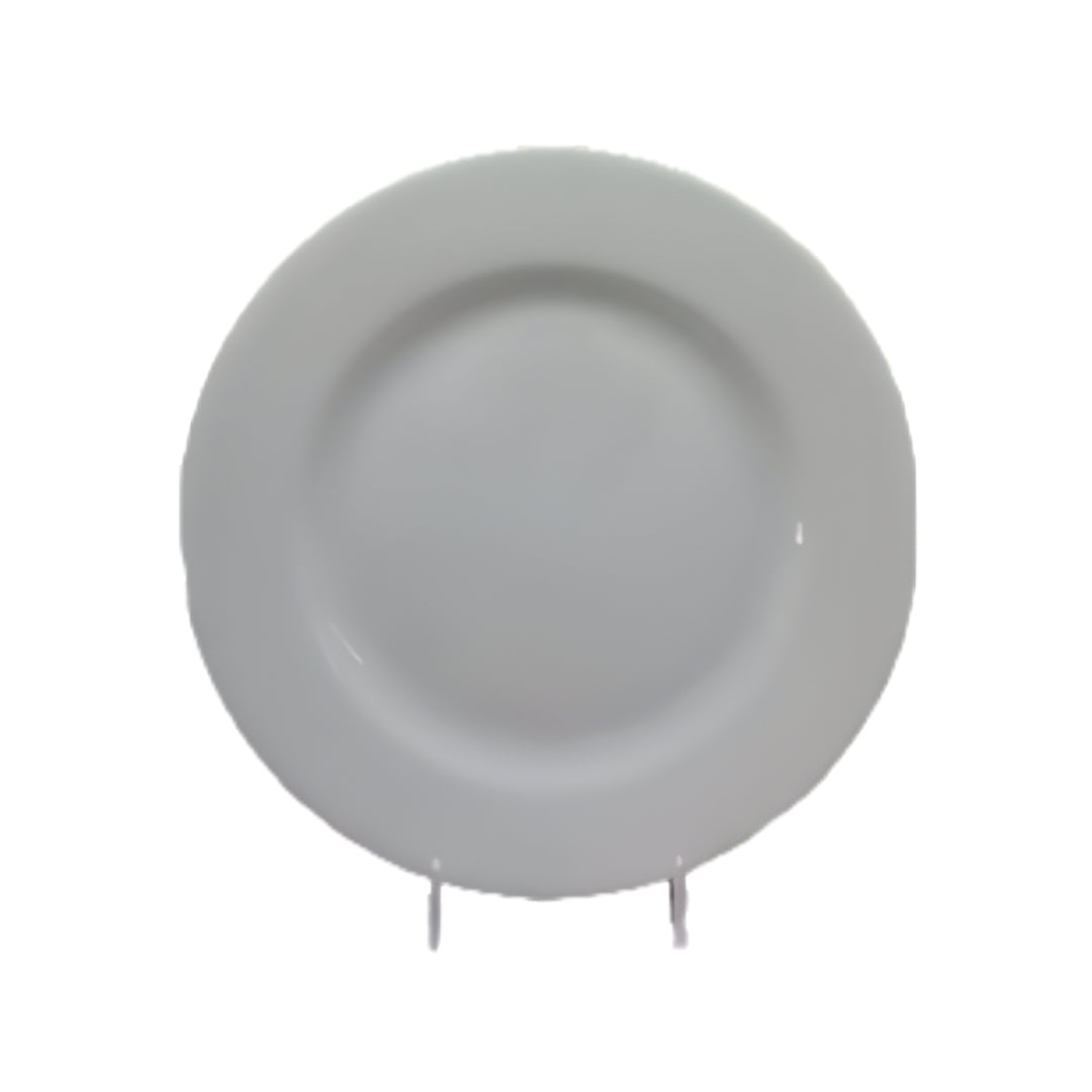 24 piezas de Plato Porcelana de primera Blanco Polar 27 cm