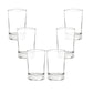 Set 12 Vasos Cristal Doble Fondo Jugo 6 1/4 Oz / 186ml