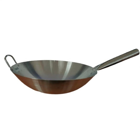 Sarten Wok Chino de Acero Inoxidable