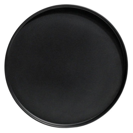Barcelona | Plato de 23 cm Negro Mate de Melamina (12 Piezas)