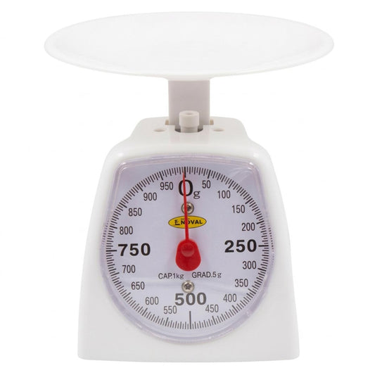 Báscula Mecánica Análoga de Cocina KCE (1, 3 y 5 kg) con Plato Plano de Plástico ABS | Grado HORECA