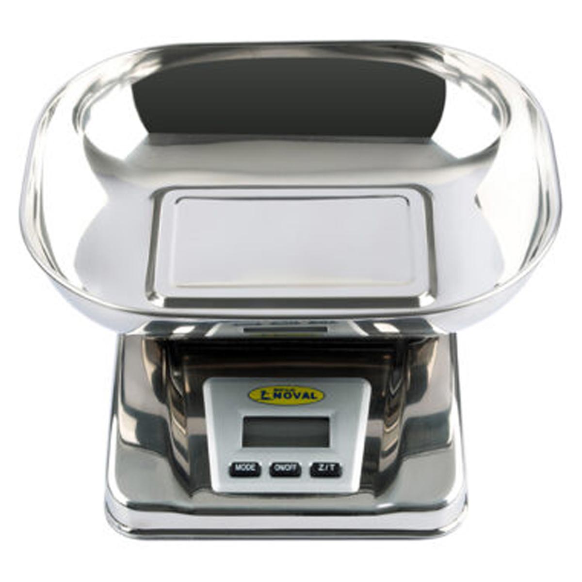 Báscula Digital de Cocina Profesional EK06B-TN con Charola Honda de Acero Inoxidable | Grado HORECA