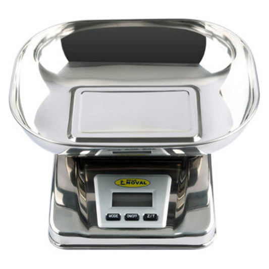 Báscula Digital de Cocina Profesional EK06B-TN con Charola Honda de Acero Inoxidable | Grado HORECA