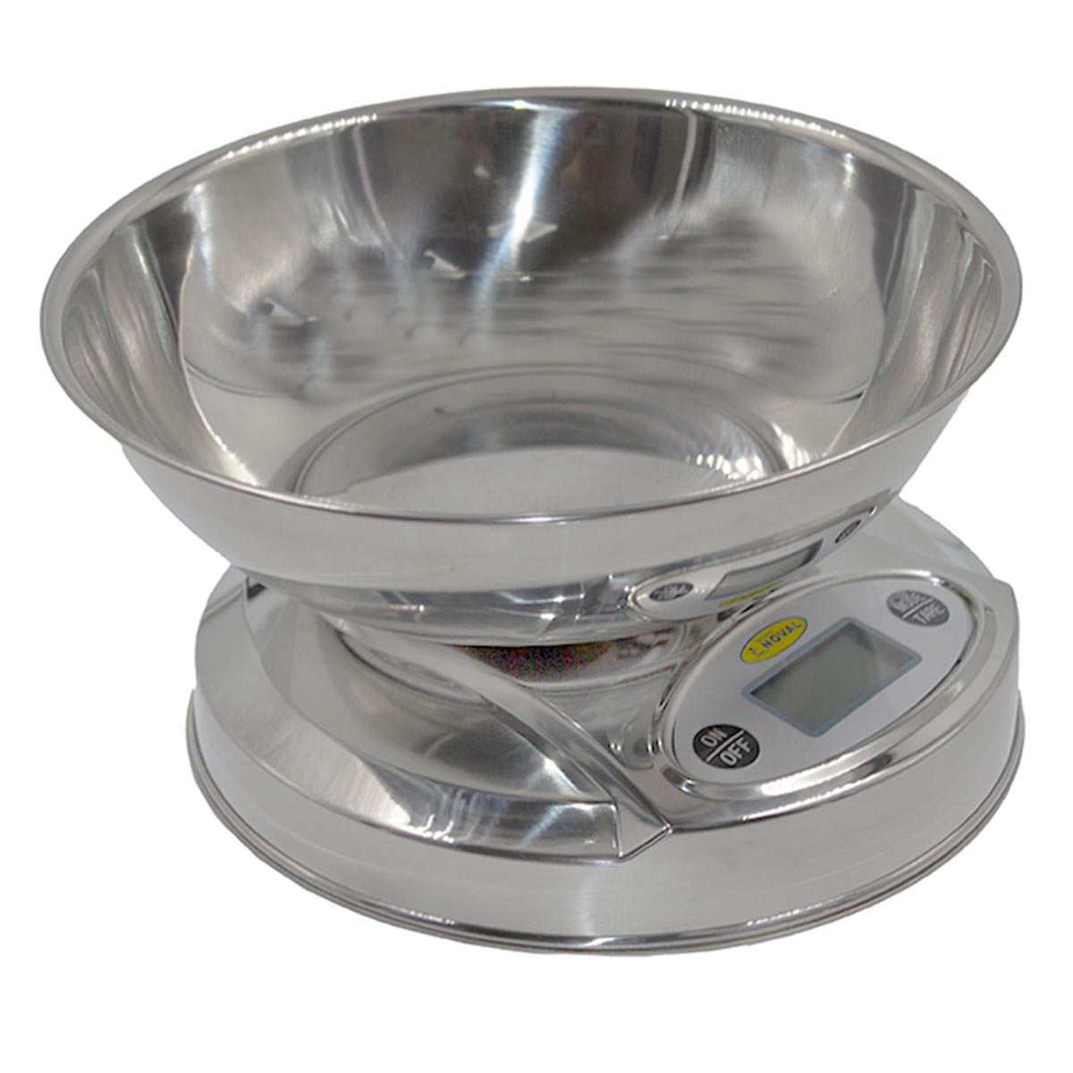 Báscula Digital de Cocina Profesional EK06B-TN con Charola Honda de Acero Inoxidable | Grado HORECA
