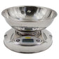 Báscula Digital de Cocina Profesional EK-08B con Charola de Acero Inoxidable | Grado HORECA