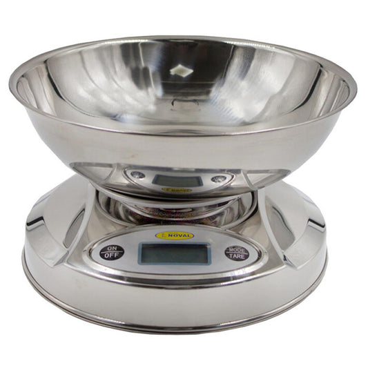 Báscula Digital de Cocina Profesional EK-08B con Charola de Acero Inoxidable | Grado HORECA