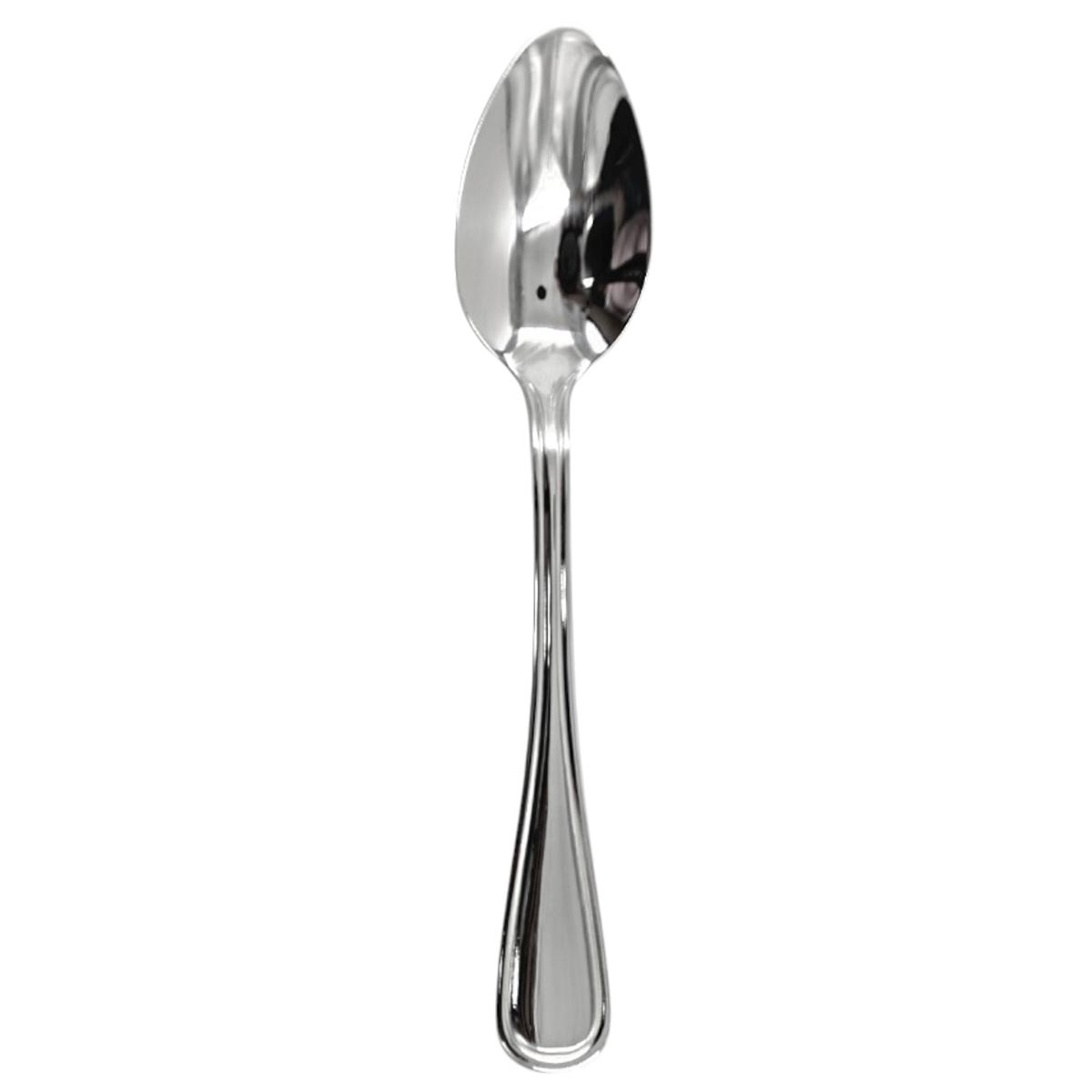 Bremen | Set de 12 Cucharas Cafeteras de 17 cm | Acero Inoxidable con Reborde Clásico
