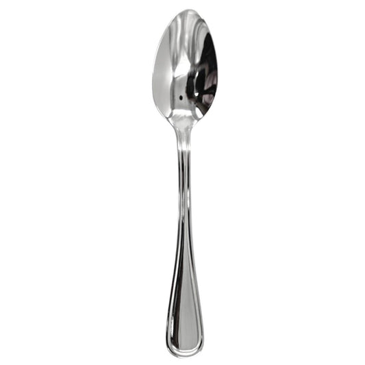 Bremen | Set de 12 Cucharas Cafeteras de 17 cm | Acero Inoxidable con Reborde Clásico