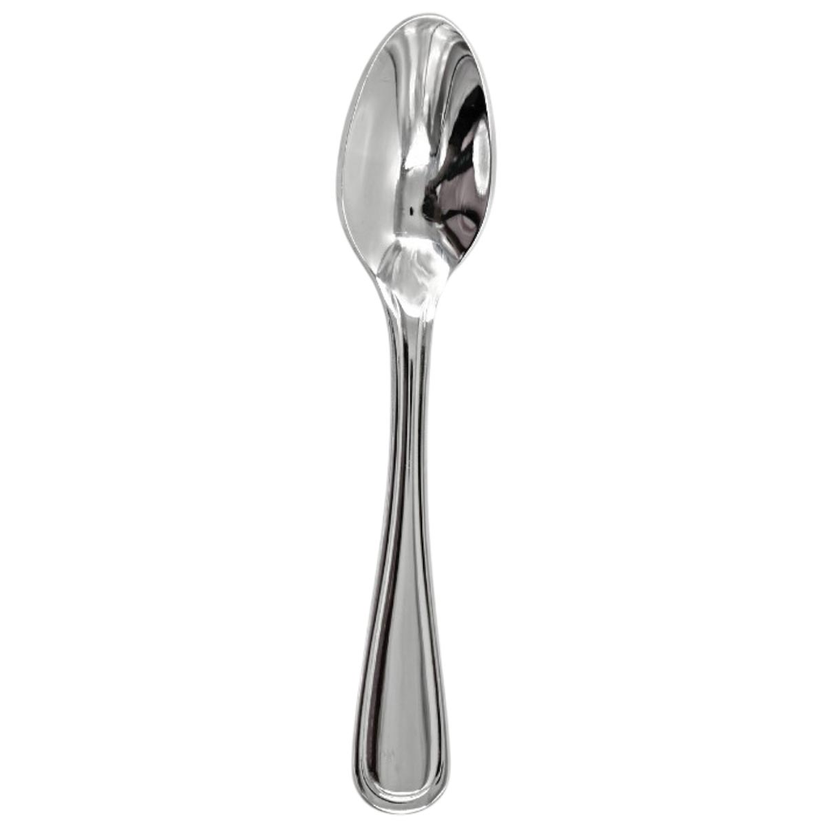 Bremen | Set de 12 Cucharas Moka de 12 cm | Acero Inoxidable con Reborde Clásico