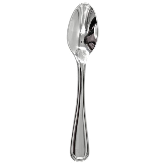 Bremen | Set de 12 Cucharas Moka de 12 cm | Acero Inoxidable con Reborde Clásico