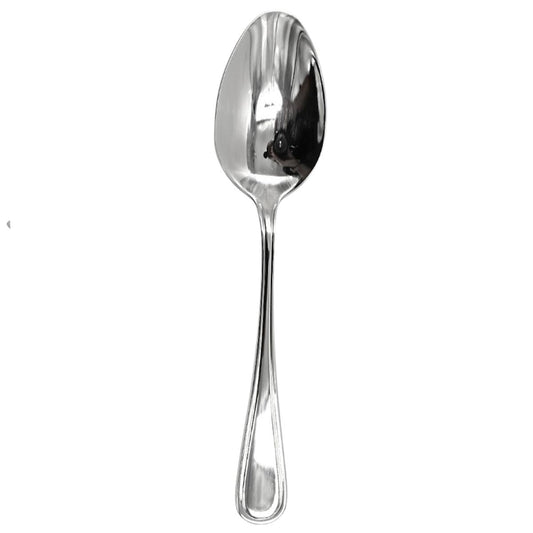 Bremen | Set de 12 Cucharas Soperas de 19 cm | Acero Inoxidable con Reborde Clásico