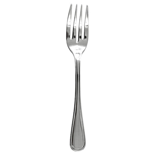 Bremen | Set de 12 Tenedores para Ensalada de 17.5 cm | Acero Inoxidable con Reborde Clásico