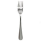 Bremen | Set de 12 Tenedores de Mesa de 19 cm | Acero Inoxidable con Reborde Clásico