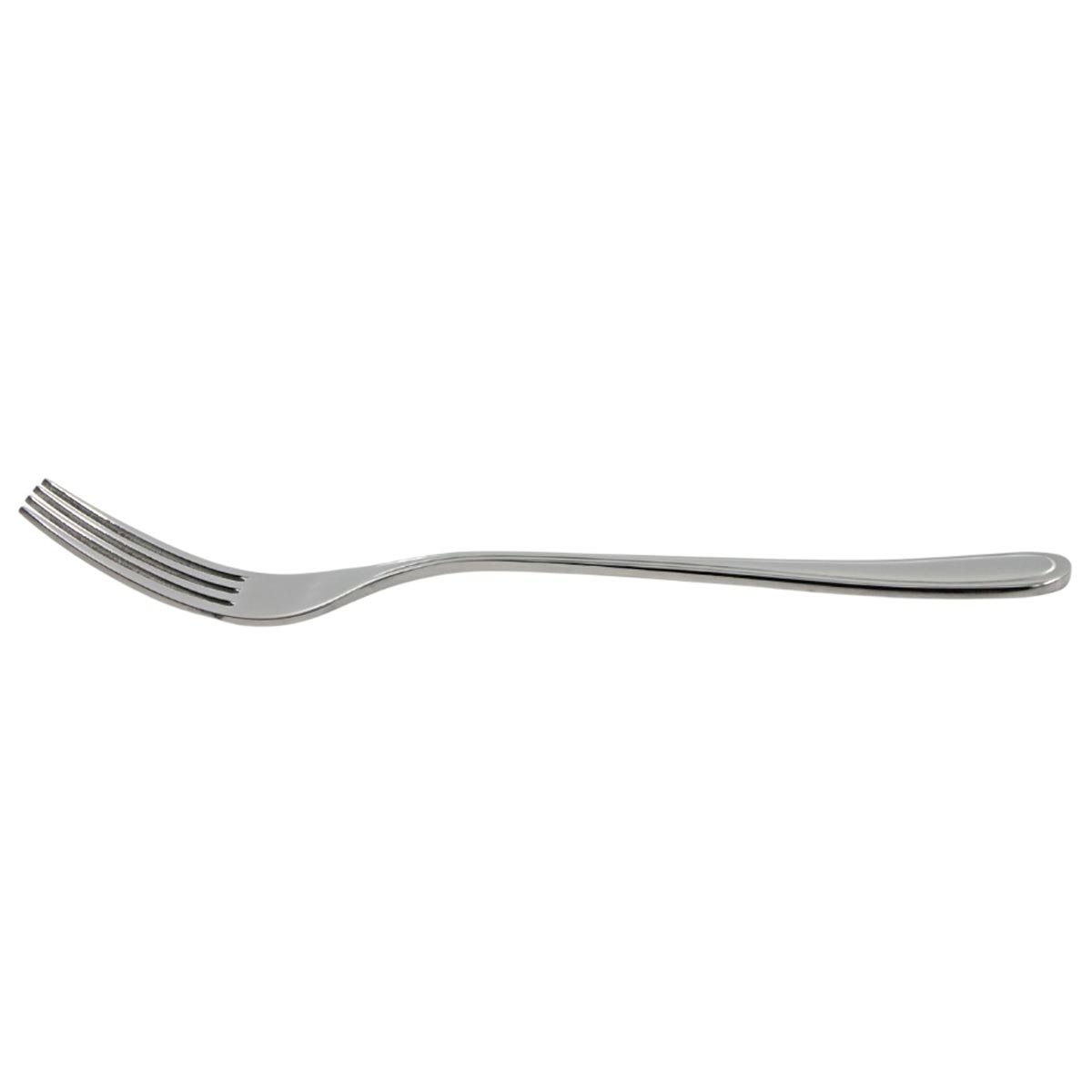 Bremen | Set de 12 Tenedores de Mesa de 19 cm | Acero Inoxidable con Reborde Clásico