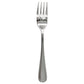Bremen | Set de 12 Tenedores de Mesa Europeos de 21 cm | Acero Inoxidable con Reborde Clásico