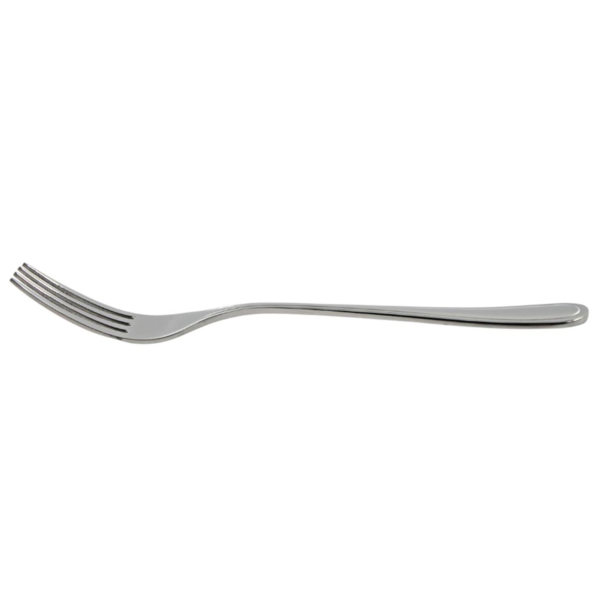 Bremen | Set de 12 Tenedores de Mesa Europeos de 21 cm | Acero Inoxidable con Reborde Clásico