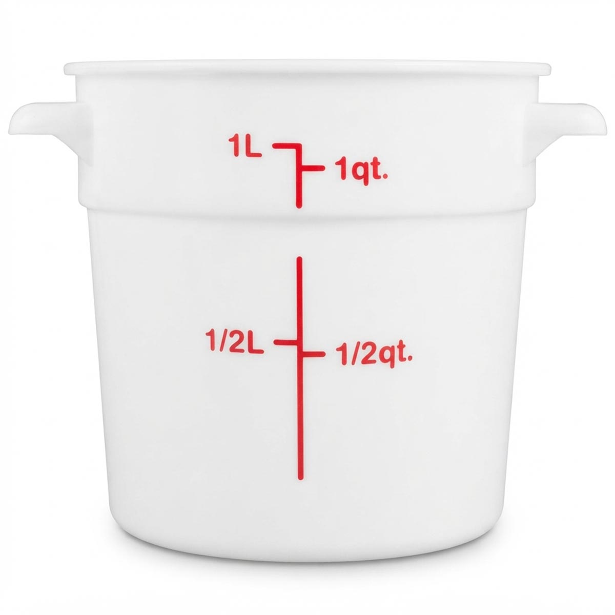 Contenedor de Policarbonato Redondo con Tapa Azul de 1 Litro | Grado Profesional HORECA