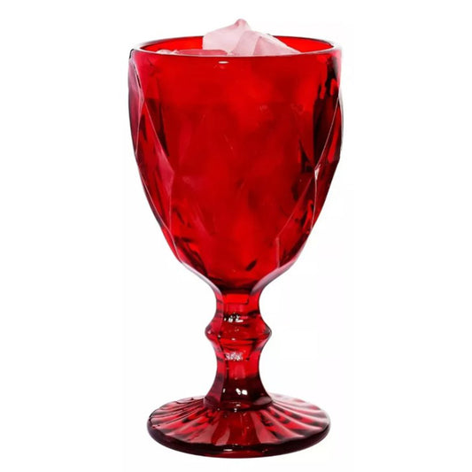 18  Copas roja 245 ml Vidrio