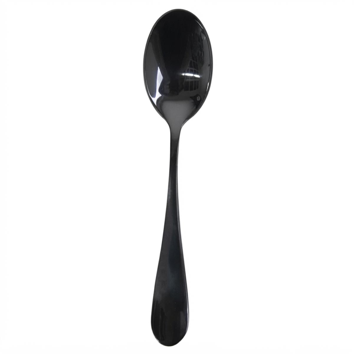 Rivoli Onix | Set de 12 Cucharas Cafetera de 14 cm | Acero Inoxidable Negro Onix