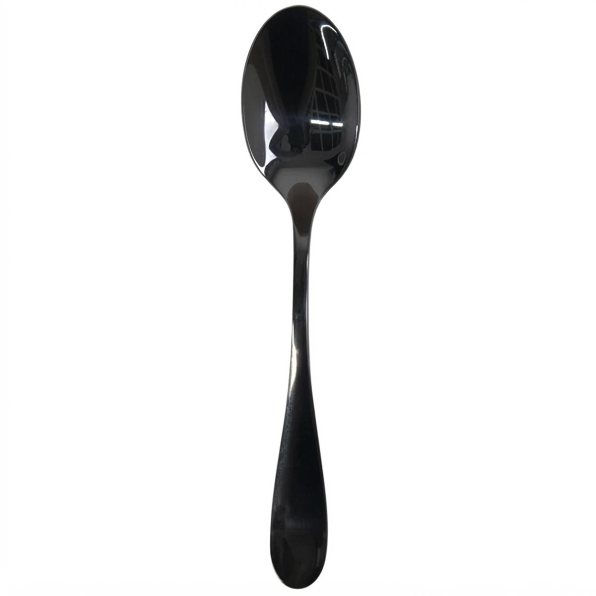 Rivoli Onix | Set de 12 Cucharas de Mesa de 16.5 cm | Acero Inoxidable Negro Onix