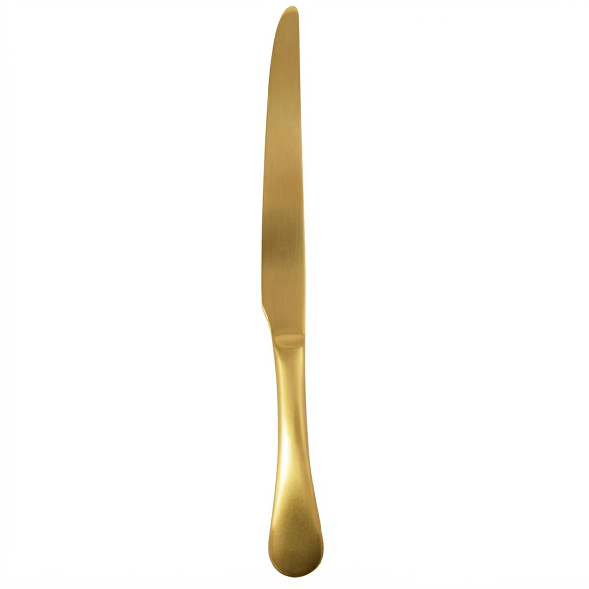 Rivoli Aura | Set de 12 Cuchillos de Mesa de 21 cm | Acero Inoxidable Dorado