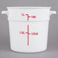 Contenedor Policarbonato Redondo Con Tapa Azul 1L