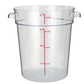 Contenedor Policarbonato Redondo Con Tapa Azul 4L
