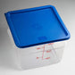 Contenedor Policarbonato Cuadrado Con Tapa Azul 12L