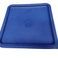 Contenedor Policarbonato Cuadrado Con Tapa Azul 6L