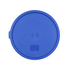 Contenedor Policarbonato Redondo Con Tapa Azul 4L