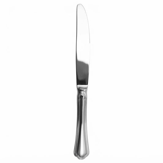 Ferrera | Set de 12 Cuchillos de Mesa de 23 cm | Acero Inoxidable con Líneas en Relieve