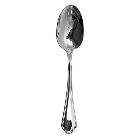Ferrera | Set de 12 Cucharas Cafeteras de 17 cm | Acero Inoxidable con Líneas en Relieve