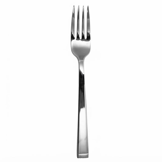 Genova | Set de 12 Tenedores para Ensalada de 19 cm | Acero Inoxidable con Detalle Clásico