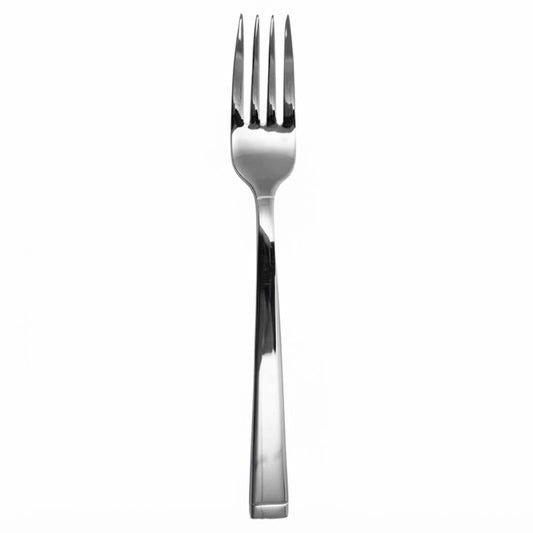 Genova | Set de 12 Tenedores Europeos de 21 cm | Acero Inoxidable con Detalle Clásico