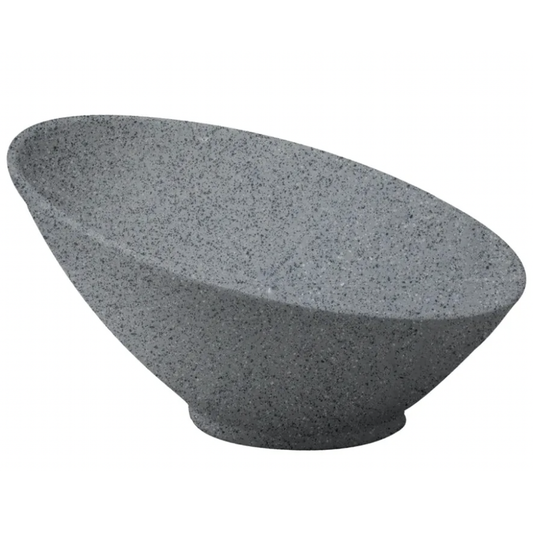 Tazón Bowl Inclinado Melamina Granite Gris 21 cm