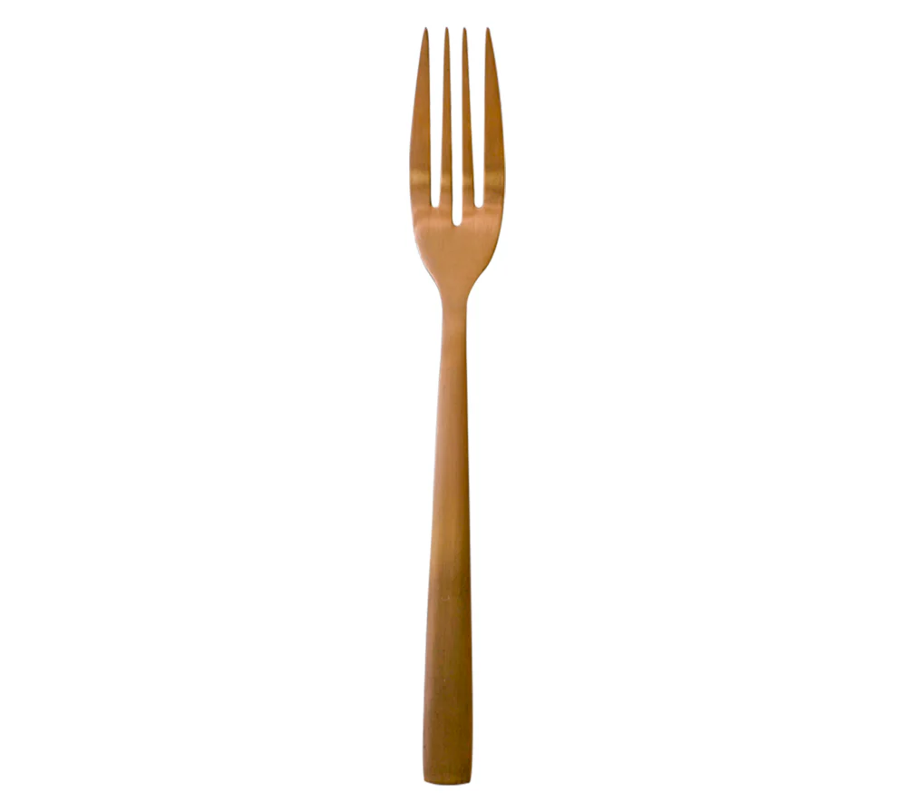 Venecia Gold Rosse | Set De 12 Tenedores Mesa De 20 Cm