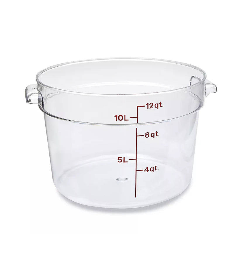 Contenedor Policarbonato Redondo Con Tapa Azul 10L
