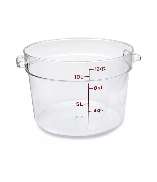 Contenedor Policarbonato Redondo Con Tapa Azul 10L