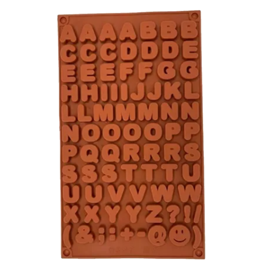 Molde Letras Abecedario Silicon