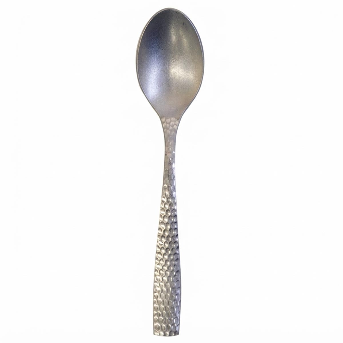 Parma Vintage | Set de 12 Cucharas Cafeteras de 15.5 cm | Acero Inoxidable Martillado Vintage