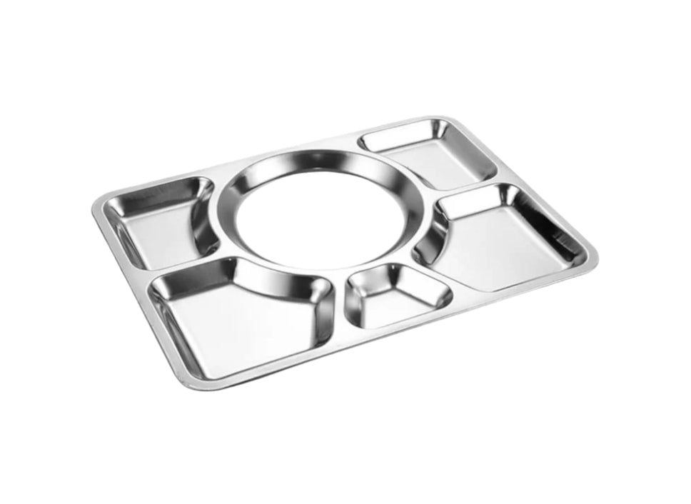 Bandeja 6 divisiones acero inoxidable