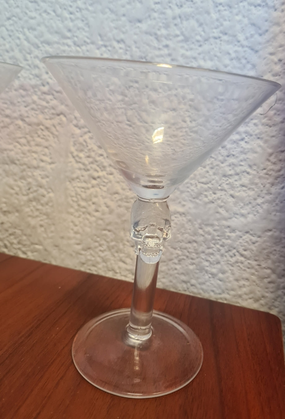 Copa martini calavera vidrio