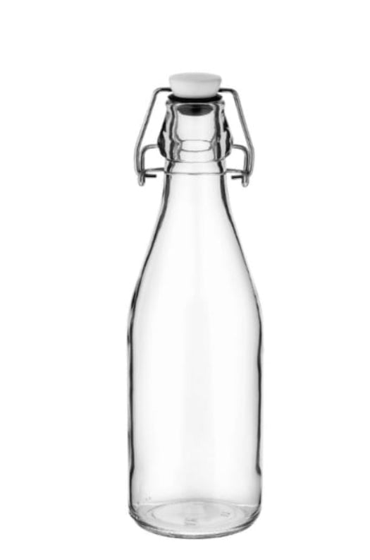 Caja 12 Botella con clip hermético 510 ml vidrio