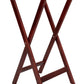 Cabrilla porta charola mesero madera caoba
