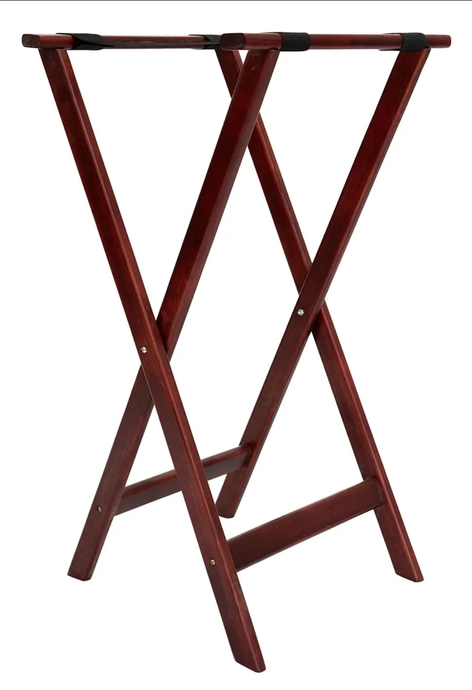 Cabrilla porta charola mesero madera caoba