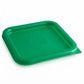 Paquete de 6 Tapa Verde para Contenedor Cuadrado de Policarbonato 2 Litros | Grado Profesional HORECA