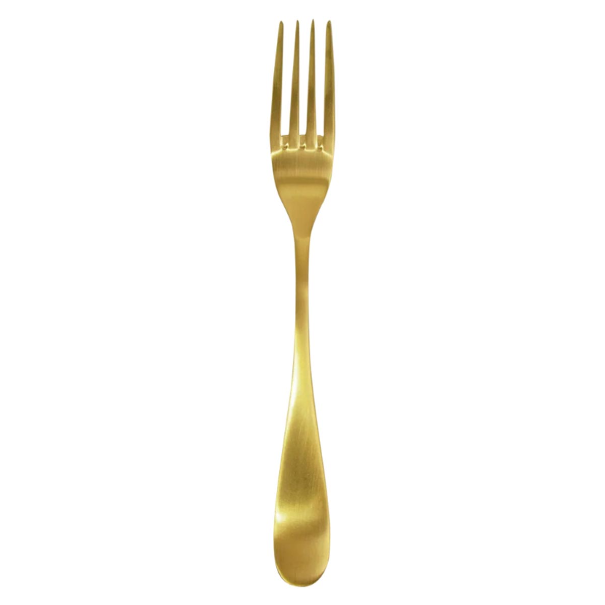 Rivoli Aura | Set de 12 Tenedores Ensalada de 21 cm | Acero Inoxidable Dorado