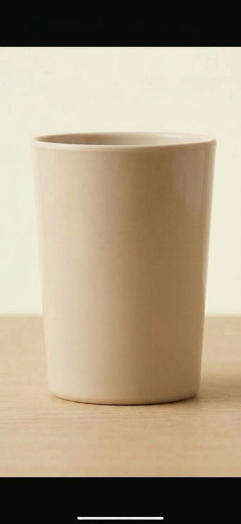 Vaso de Melamina Beige p/Agua 180 ml Pack 24 pzs