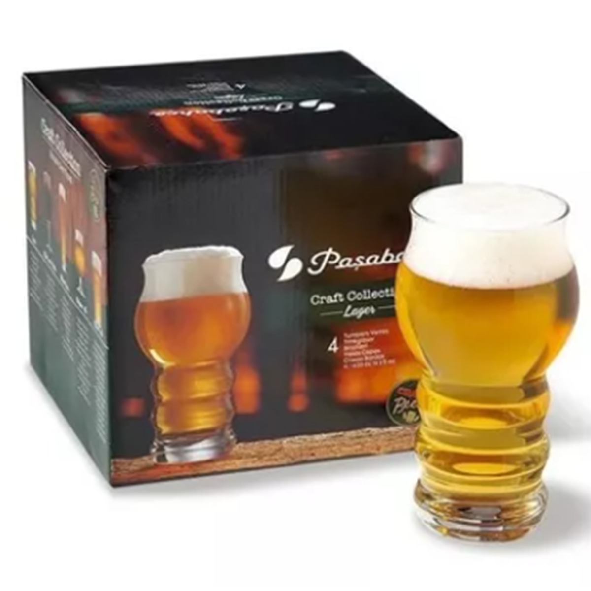 Juego 4 Vasos Cerveceros Coctail 435 Ml